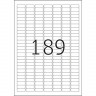 HERMA 4220 Этикетки самоклеющиеся Полиэстровые А4, 25.4 x 10.1, цвет: Серебристый, клей: перманентный, для печати на: лазерных аппаратах, в пачке: 25 листов/4725 этикеток