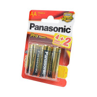 Батарейка Panasonic Pro Power LR6PPG/6BP 4+2F LR6 4+2шт BL6 (Комплект 6 шт.)