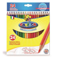 Набор цветных карандашей Carioca, шестигранные, 24 цвета (Carioca 40381)