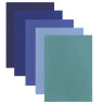 Цветной фетр МЯГКИЙ А4, 2 мм, 5 листов, 5 цветов, плотность 170 г/м2, оттенки синего, ОСТРОВ СОКРОВИЩ, 660641