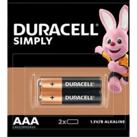 Батарейка DURACELL SIMPLY LR03 отрывной блок BL2 (Комплект 2 шт.)