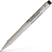 Ручка капиллярная Faber-Castell Ecco Pigment 0,6 мм, черная (Faber-Castell 166699)