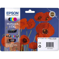 Epson C13T17164A10 Набор картриджей 17XL MultiPack (B,C,M,Y) для Epson XP-33/103/203/207/303/306/403/406 Уценка: использовать до 01/2017