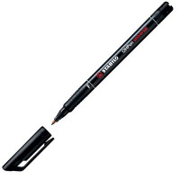 Маркерная ручка Stabilo OhPen Universal, 0,7 мм. F, черная, перманентные чернила (STABILO 842/46)