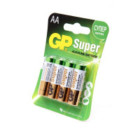 Батарейка GP Super GP15A-CR4 LR6 BL4 (Комплект 4 шт.)