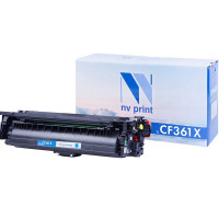 NV Print NVP-CF361XC Картридж совместимый NV-CF361X Cyan для HP Color LaserJet M552dn /  M553dn /  M553n /  M553x /  M577dn /  M577f /  M577c (9500k)