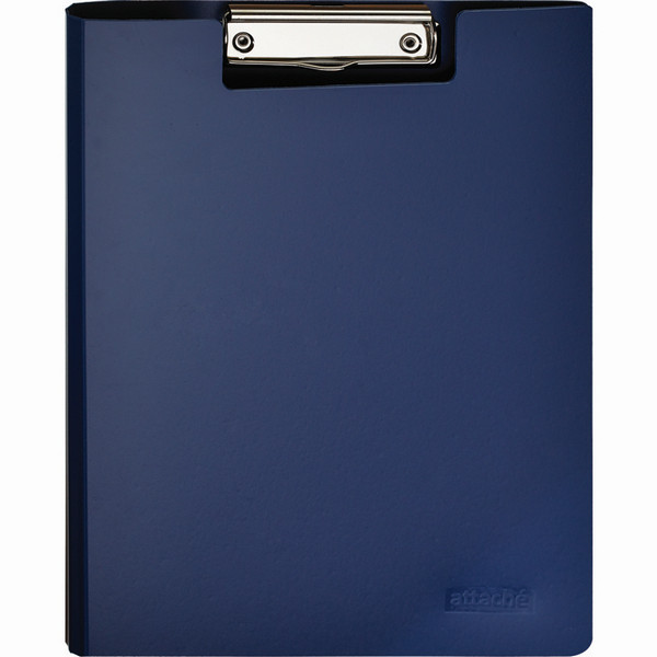 Папка-планшет Attache A4 пластиковая с крышкой синяя (Attache 198684)
