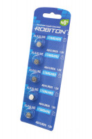 Батарейка ROBITON STANDARD R-AG4-0-BL5 (0% Hg) AG4 LR626 377 LR66 BL5