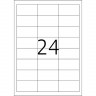 HERMA 4262 Этикетки самоклеющиеся Бумажные А4, 64.6 x 33.8, цвет: Белый, клей: перманентный, для печати на: струйных и лазерных аппаратах, в пачке: 100 листов/2400 этикеток