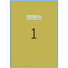 HERMA 4107 Этикетки самоклеющиеся Полиэстровые А4, 210.0 x 297.0, цвет: Золотистый, клей: перманентный, для печати на: лазерных аппаратах, в пачке: 25 листов/25 этикеток EOL см 10758