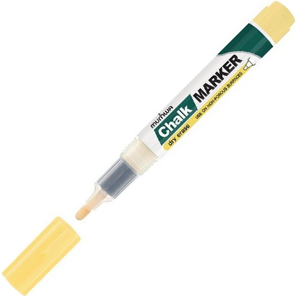 Маркер меловой Munhwa Chalk Marker 3 мм, желтый (Munhwa CM-08)