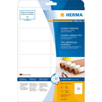 HERMA 9533 outdoor Этикетки самоклеющиеся Полиэстровые А4, 99.1 x 42.3, цвет: Белый, клей: перманентный, для печати на: лазерных аппаратах, в пачке: 10 листов/120 этикеток