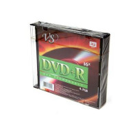 Записываемый компакт-диск VS DVD+R 4.7 GB 16x SL/5 (Комплект 5 шт.)