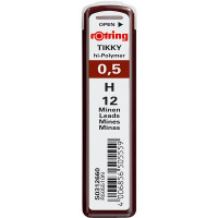 Грифели для карандашей Rotring Tikky Hi-Polymer 0,5 мм H 12 шт. (Rotring S0312660)