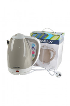 Чайник ERGOLUX ELX-KS02-C18 электрический, белый с бежевым BL1 Тип: PN/FKH-2300-1.8-ZЦена: за 1 шт.