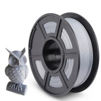 NV Print NVP-3D-PLA-P-SILVER Филамент NVPRINT PLA+ Silver для 3D печати диаметр 1.75мм  длина 330 метров  масса 1 кг