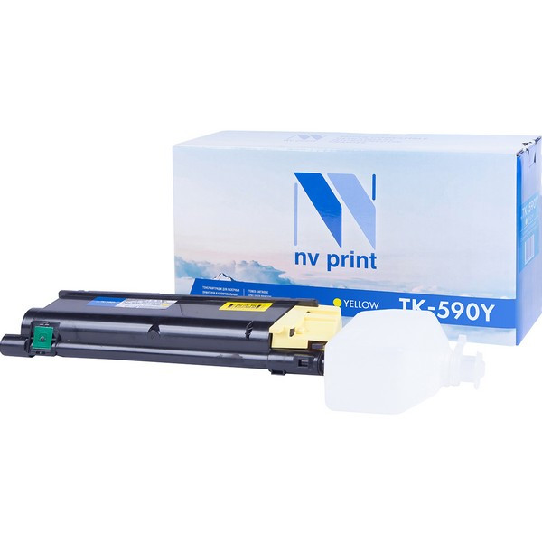 NV Print NVP-TK590Y Картридж совместимый NV-TK-590 Yellow для Kyocera FS-C5250DN /  C2026MFP /  C2026MFP+ /  C2126MFP /  C2126MFP+ /  C2526MFP /  C2626MFP /  Ecosys P6026cdn (5000k)