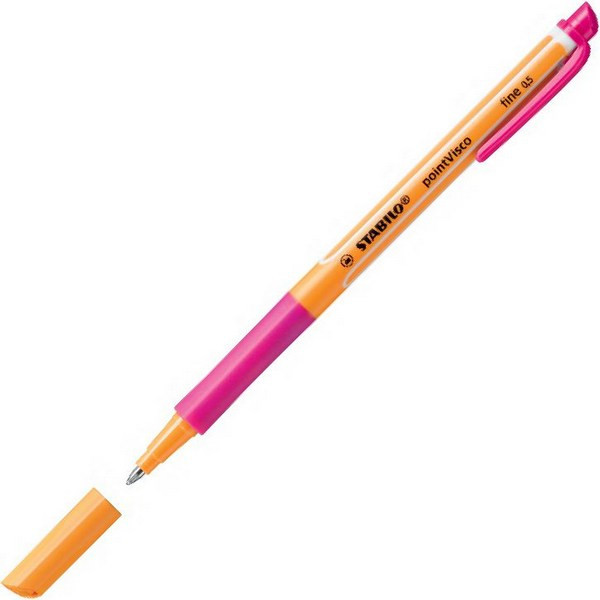 Ручка Гелевая Stabilo Point Visco Розовая 0,5 мм. (STABILO 1099/56)