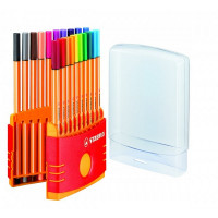 Ручка Капиллярная Stabilopoint В Разъемном Пластиковом Футляре Color Parade, 20 Цветов Чернил, 0,4 мм., Блистер (STABILO 8820-03)