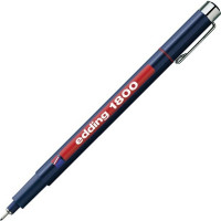 Ручка капиллярная Edding 1800 (002) красный 0,1 мм