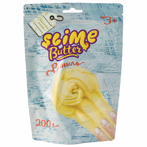 Слайм (лизун) "Butter Slime", с ароматом ванили, 200 г, ВОЛШЕБНЫЙ МИР, SF02-G