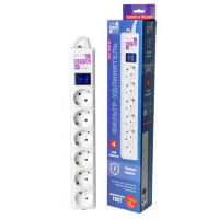 Сетевой фильтр POWER CUBE SPG(5+1)-16B-1,9М 5+1 (1.9м) 3500 Вт  (ПВС 3х1,5) белый BL1