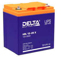 Energon Delta HRL 12-26 X Аккумуляторная батарея DELTA HRL 12-26 X (12В / 28Ач, Тип: AGM, Клемма: Болт М5, ДхШхВ: 165х125х175мм (Полная высота: 175мм), срок службы: 12 лет, Гарантия: 1г, вес: 9,6кг)