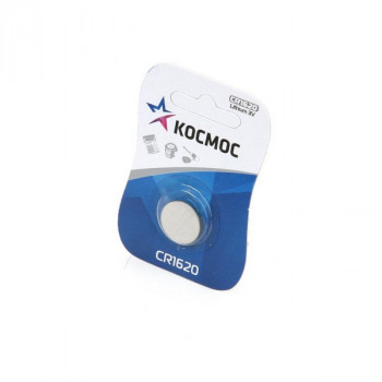 Батарейка КОСМОС CR1620 BL1 Тип: 1620Цена: за 1 шт.