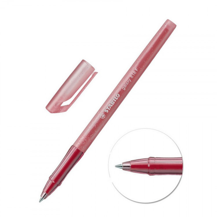 Ручка шариковая STABILO galaxy 818 F/0,38 мм., красная (STABILO 818/40F)