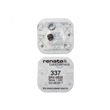 Батарейка RENATA SR416SW 337 Использовать до 05/2017 Уценка: использовать до 05/2017. Без гарантии
Тип: S416L (Цена указана за 1 Элемент питания . Упаковка: 1/10/100/5000 шт.)