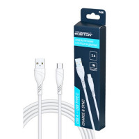 Кабель USB ROBITON P6W USB A-Type-C, 1м белый BL1