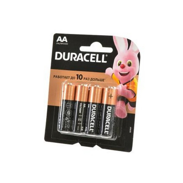 Батарейка DURACELL LR6 BL4 (Комплект 4 шт.)