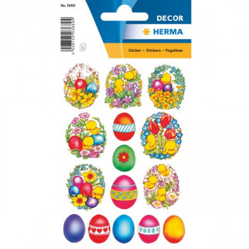 HERMA 3689 НАКЛЕЙКИ DECOR ПАСХАЛЬНЫЕ УЗОРЫ 