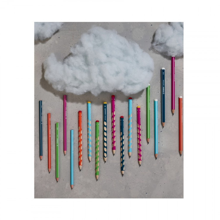 Карандаш чернографитный STABILO Othello 2988 HB с ластиком, корпус зеленый (STABILO 2988/HB)