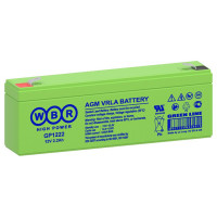 Аккумуляторная батарея WBR GP1222 (12В / 2,3Ач, универсальная, AGM, Клемма: F1 / F2, ДхШхВ: 178x34,5x66, срок службы: 8 лет, вес: 0,9кг) (WBR GP1222)