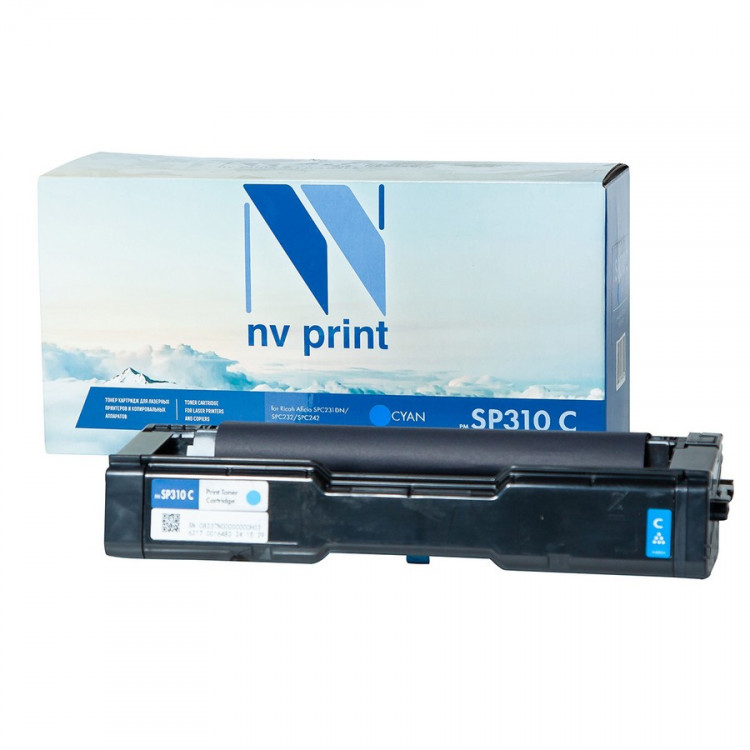 NV Print NVP-SP310C Картридж совместимый NV-SP310 Cyan для Ricoh Aficio SPC231DN / SPC232 / SPC242 (2500k)