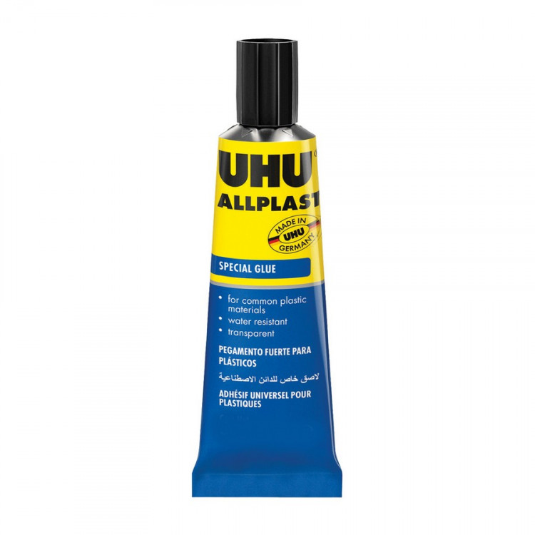 Клей для пластика UHU Allplast, универсальный, для всех видов пластика,  6 гр. (UHU 48425)