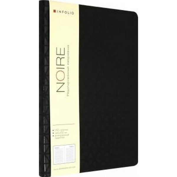 Ежедневник датированный 2020 Infolio Noire А5 (140 x 200 мм), 352стр., интегральный переплет (Infolio I802/black)