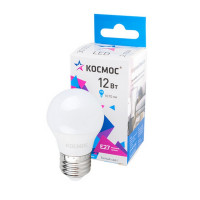 Лампа светодиодная КОСМОС LED12WGL45E2745 12Вт E27 4500K BL1