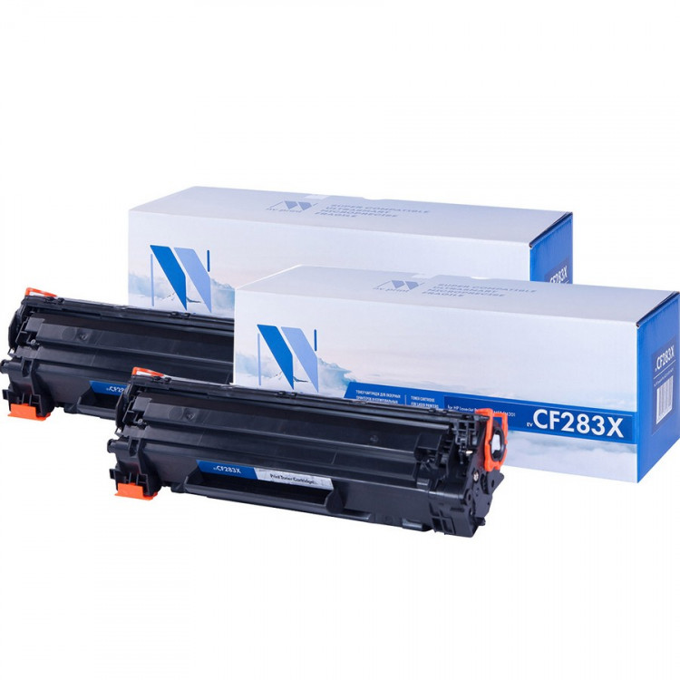 NV Print NVP-CF283X-SET2 Картридж совместимый NV-CF283X-SET2 для HP LaserJet Pro M201dw /  M201n /  M225dn /  M225dw /  M225rdn (2200k) (2 шт)