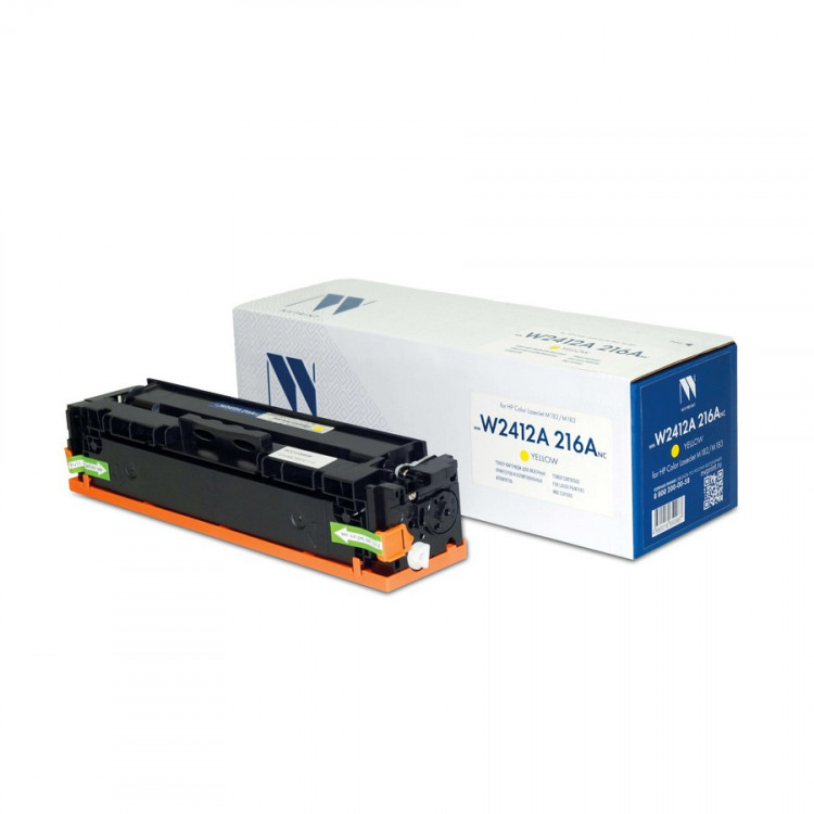 NV Print NVP-W2412A-216ANCY Картридж совместимый NV-W2412A 216A Yellow (БЕЗ ЧИПА) для HP Color LaserJet M182 / M183 (850k)