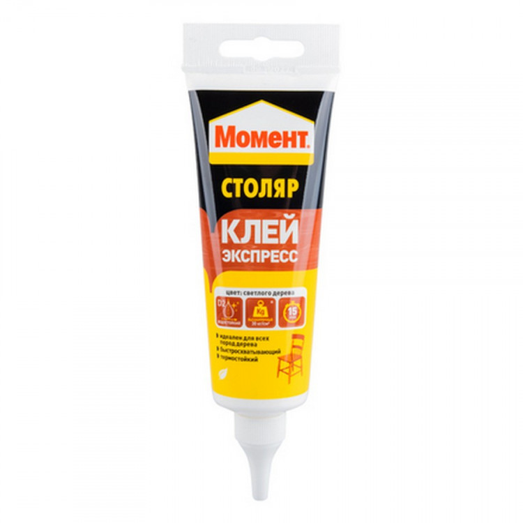Клей Момент Столяр экспресс клей цв.светлого дерева (125 г) BL1