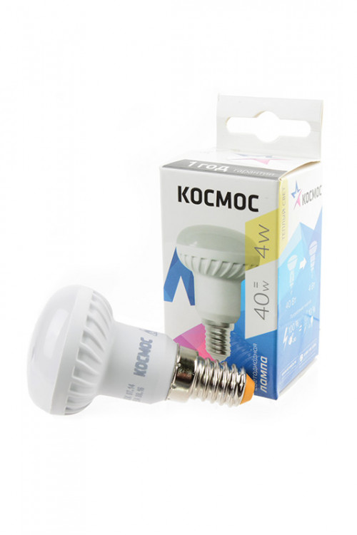 Лампа светодиодная КОСМОС LED4wR39E1430 4Вт Е14 3000K BL1