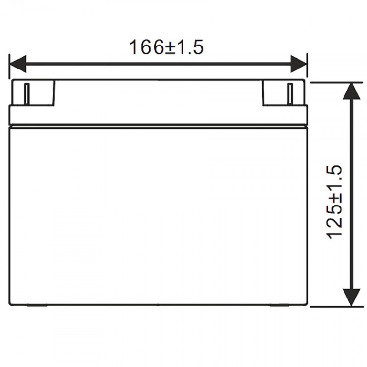 Аккумуляторная батарея WBR GP12260 (12В / 26Ач, универсальная, AGM, Клемма: M5, ДхШхВ: 166x175x125, срок службы: 8 лет, вес: 9,3кг) (WBR GP12260 WBR)