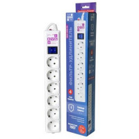 Сетевой фильтр POWER CUBE SPG(5+1)-16B-5М 5+1 (5м) 3500 Вт (ПВС 3х1,5) белый BL1