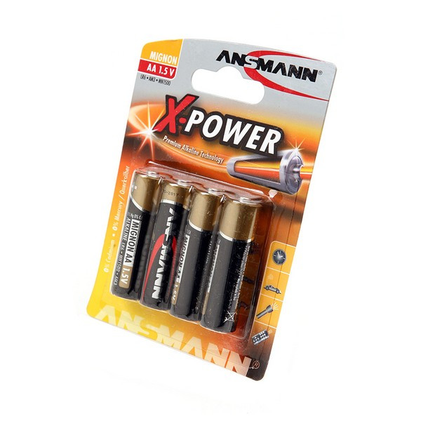 Батарейка ANSMANN X-POWER 5015663 LR6 BL4 (Комплект 4 шт.)