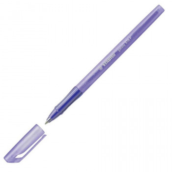 Ручка шариковая STABILO galaxy 818 F/0,38 мм., фиолетовая (STABILO 818/55F) ​STABILO Galaxy 818 - удобная легкая ручка с корпусом из полупрозрачного пластика, украшенного блестками. Отличается надежностью и длительностью письма. 