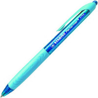Ручка шариковая автоматическая Stabilo Performer+, толщина линии XF 0,30 мм, корпус синий/синий, цвет чернил синий, (Stabilo 328/3-41)