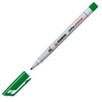 Маркерная ручка Stabilo OhPen Universal, 1 мм. M, зеленая, неперманентные чернила (STABILO 853/36)