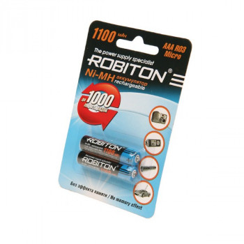 Аккумулятор ROBITON 1100MHAAA-2 BL2 (Комплект 2 шт.) Тип: MH1100AAAЦена: за комплект